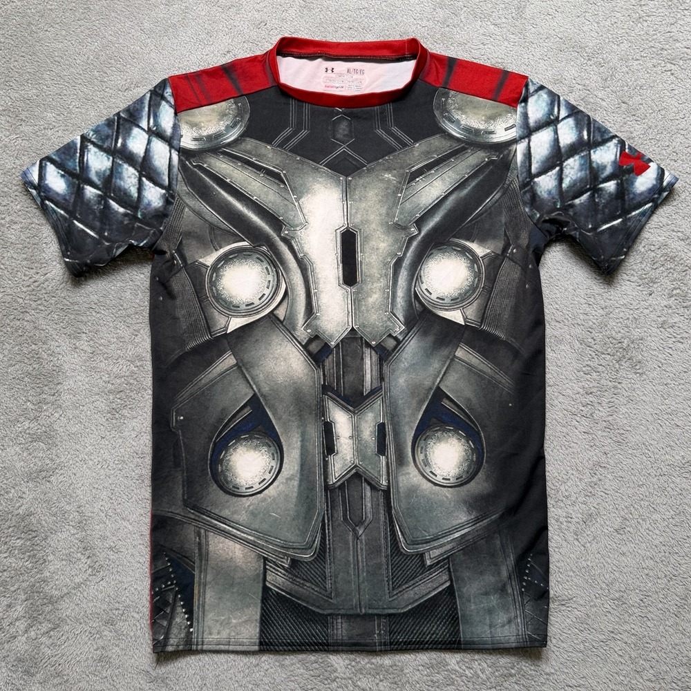 Under Armour Shirt Mens XL Thor Alter Ego Avengers Compression Heat Gear Stretch